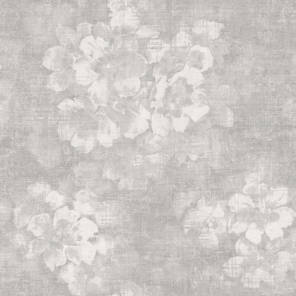 Galerie Wallcoverings G78260 Mystic Floral Silver Grey Wallpaper