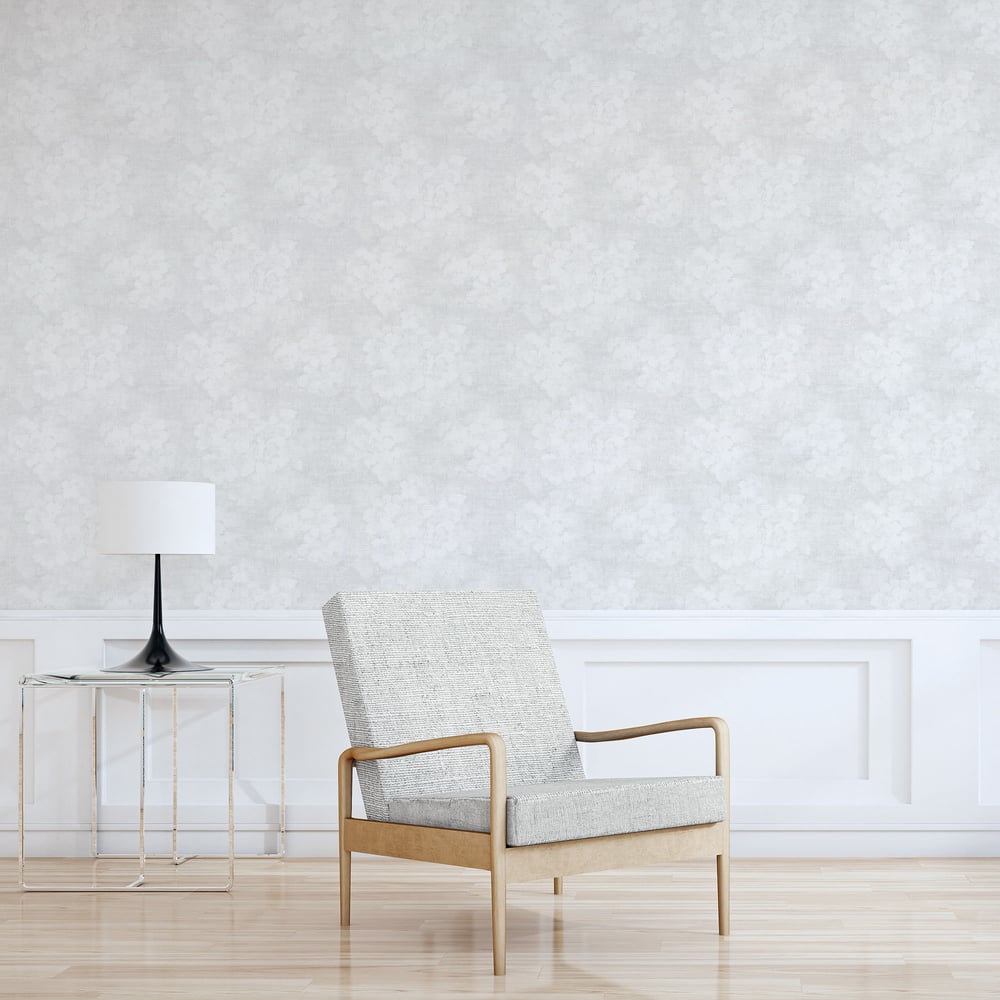 Galerie Wallcoverings G78262 Mystic Floral White Wallpaper