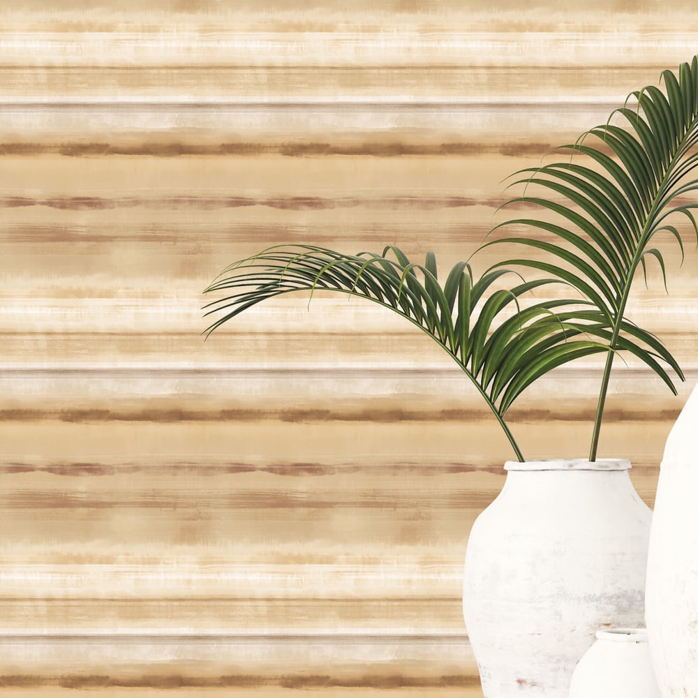 Galerie Wallcoverings G78269 Skye Stripe Beige Wallpape