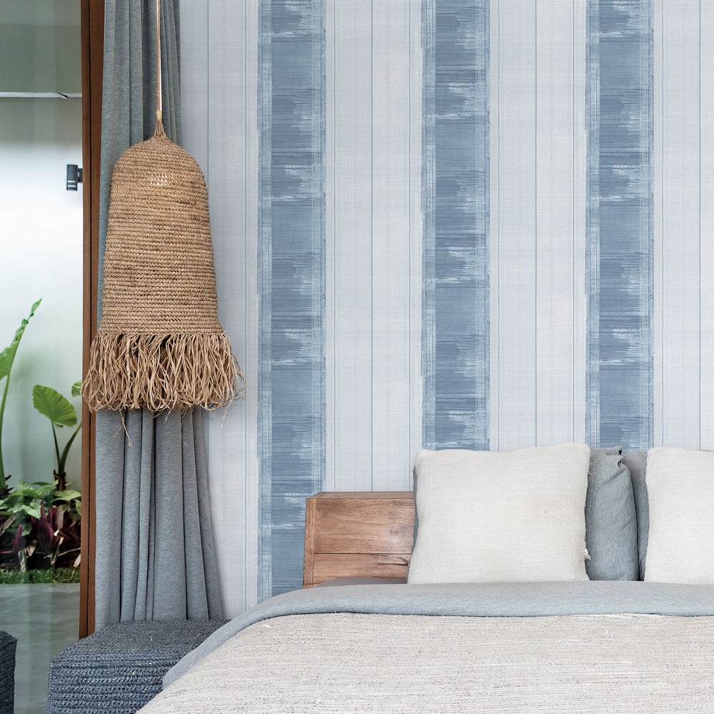 Galerie Wallcoverings G78270 Sublime Stripe Blue Wallpaper