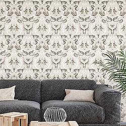 Galerie Wallcoverings G78309 Menagerie Beige Wallpaper
