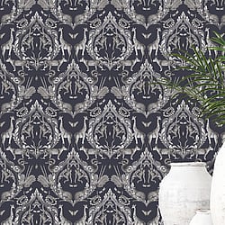 Galerie Wallcoverings G78311 Menagerie Blue Wallpaper