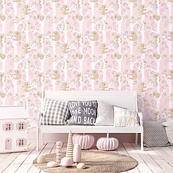 Galerie Wallcoverings G78387 Koalas Pink Wallpaper