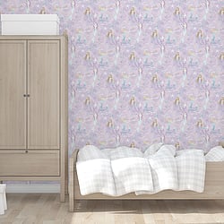 Galerie Wallcoverings G78391 Mermaids Purple Lilac Wallpaper