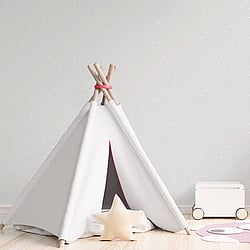 Galerie Wallcoverings G78409 Space Sidewall Silver Grey Wallpaper