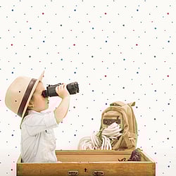 Galerie Wallcoverings G78413 Stars Blue Wallpaper