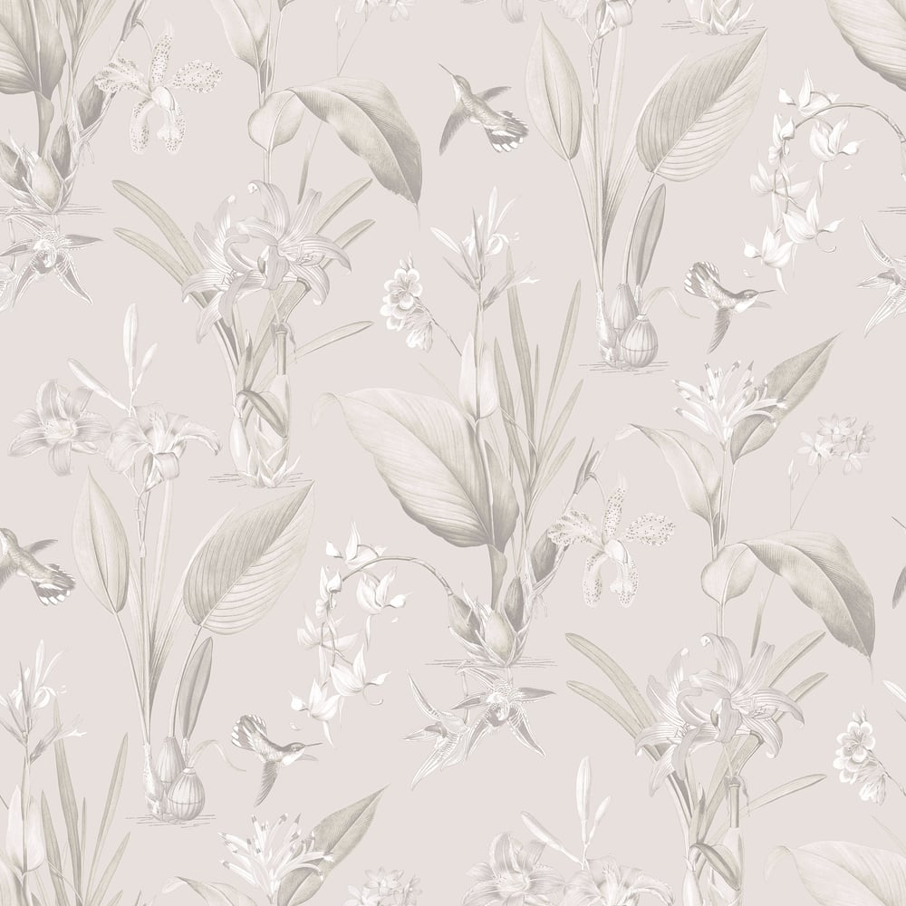 Galerie Wallcoverings G78503 Cottage Botanical Beige Wallpaper