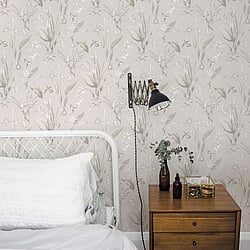 Galerie Wallcoverings G78503 Cottage Botanical Beige Wallpaper