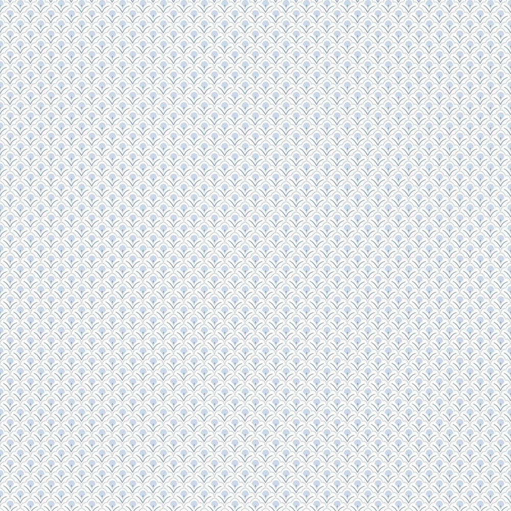 Galerie Wallcoverings G78514 Secret Scallop Blue Wallpaper