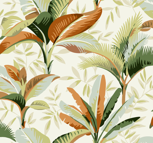 York Wallcoverings GO8201 Summerhouse Orange Wallpaper