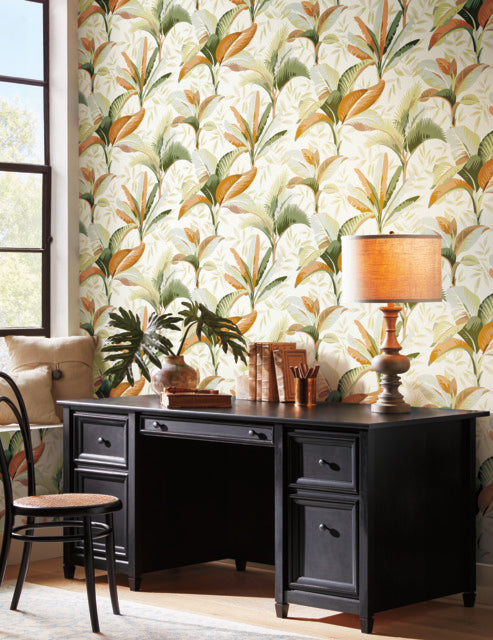 York Wallcoverings GO8201 Summerhouse Orange Wallpaper