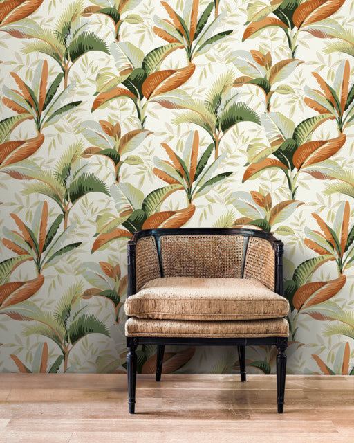 York Wallcoverings GO8201 Summerhouse Orange Wallpaper