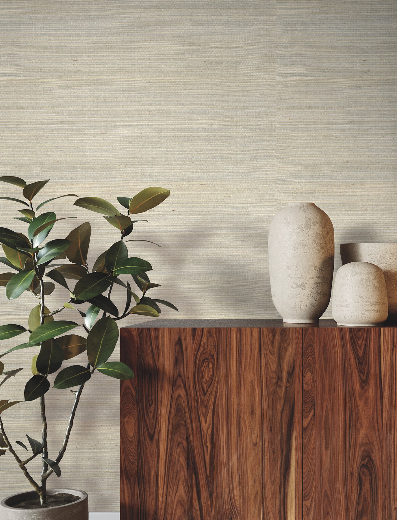 York Wallcoverings GRL88350 Glistening Sisal Whitening Wallpaper