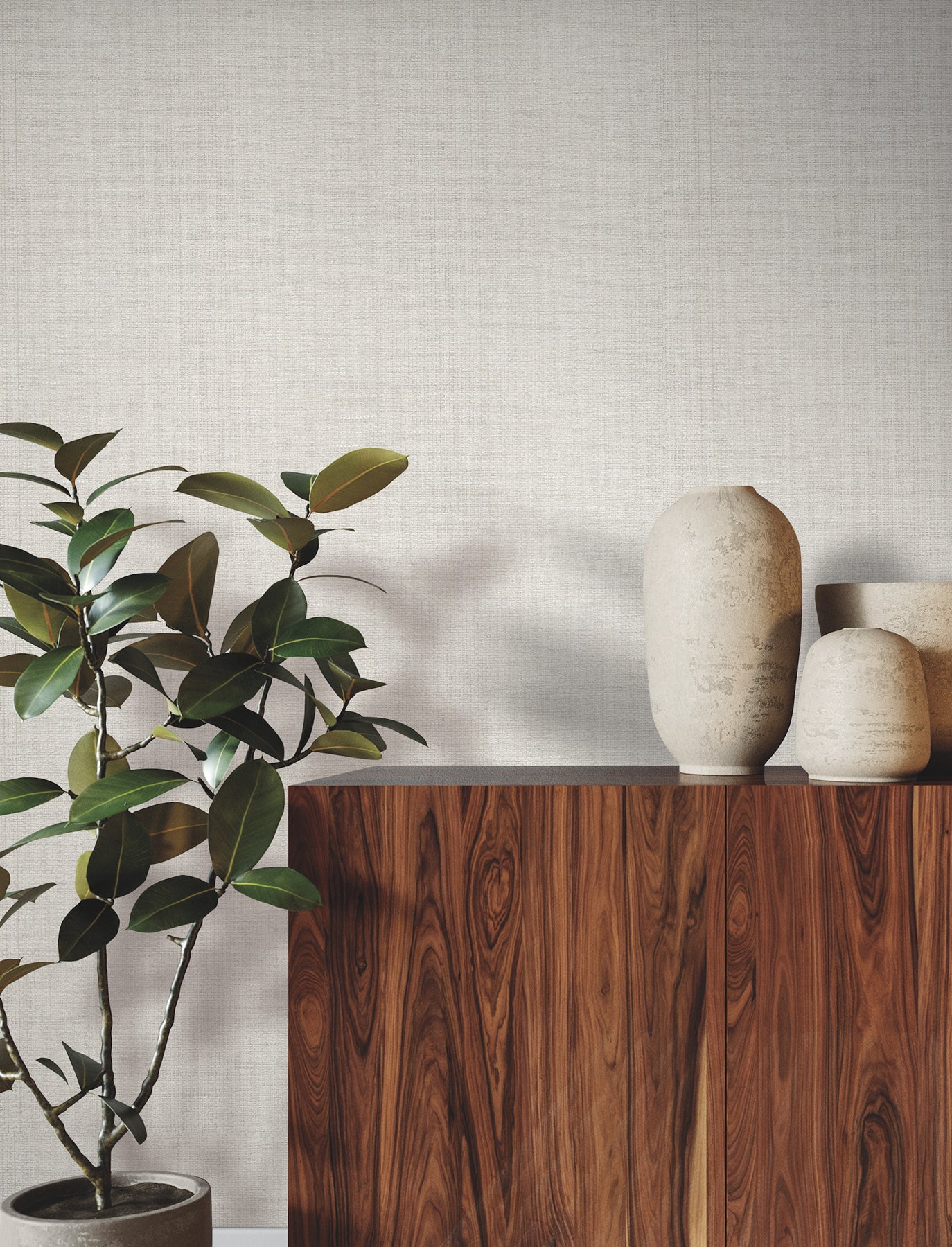 York Wallcoverings GRL88399 Airy Paperweave Silver Gray Wallpaper