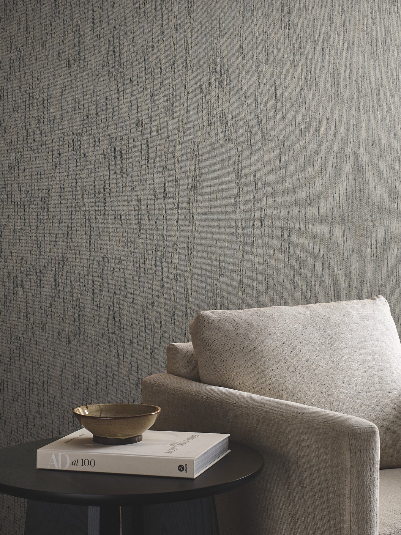 York Wallcoverings GRL88400 Twist Paperweave Black/Gray Wallpaper