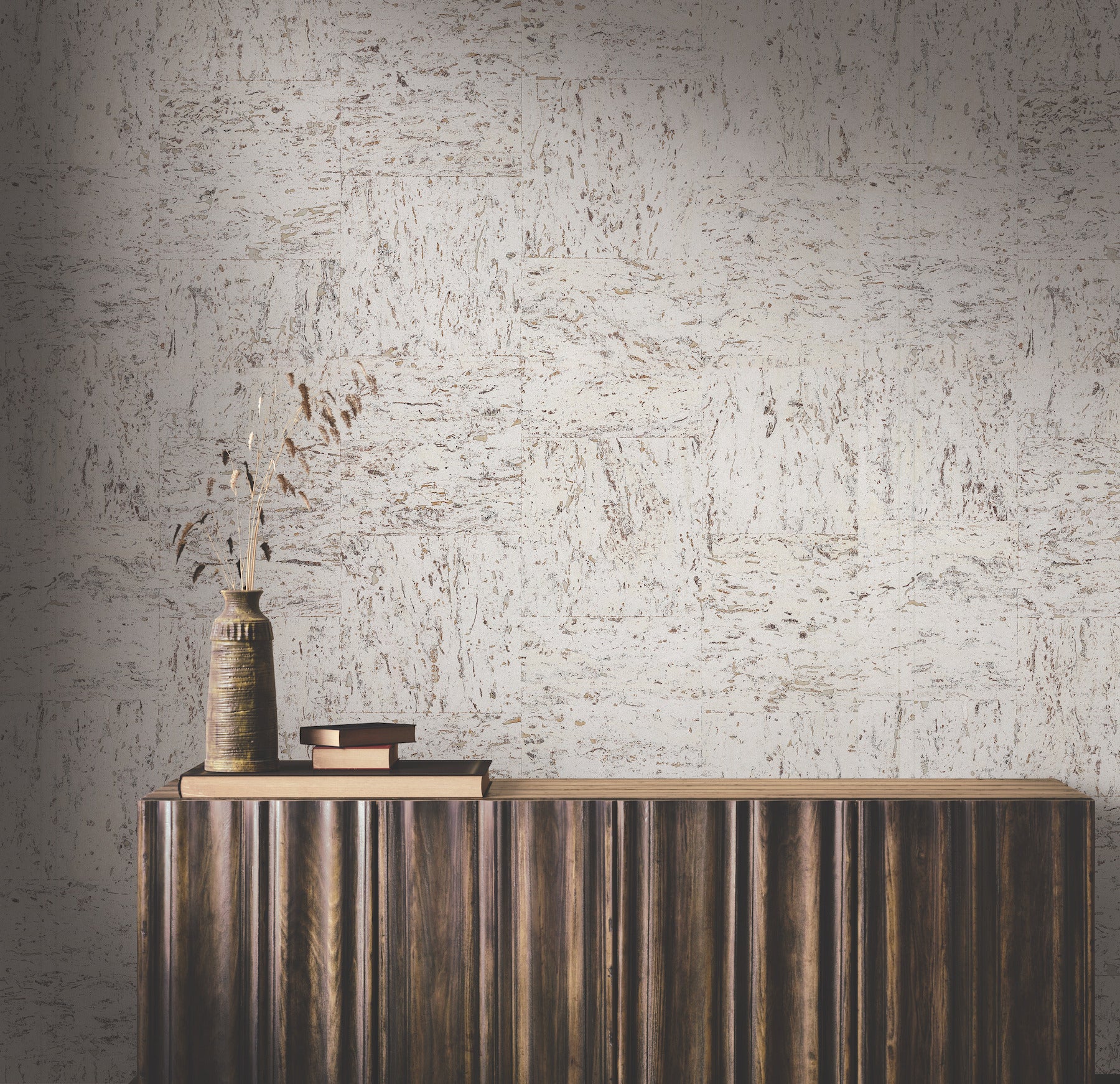York Wallcoverings GRL89190 Caldera Cork White Pearl Wallpaper