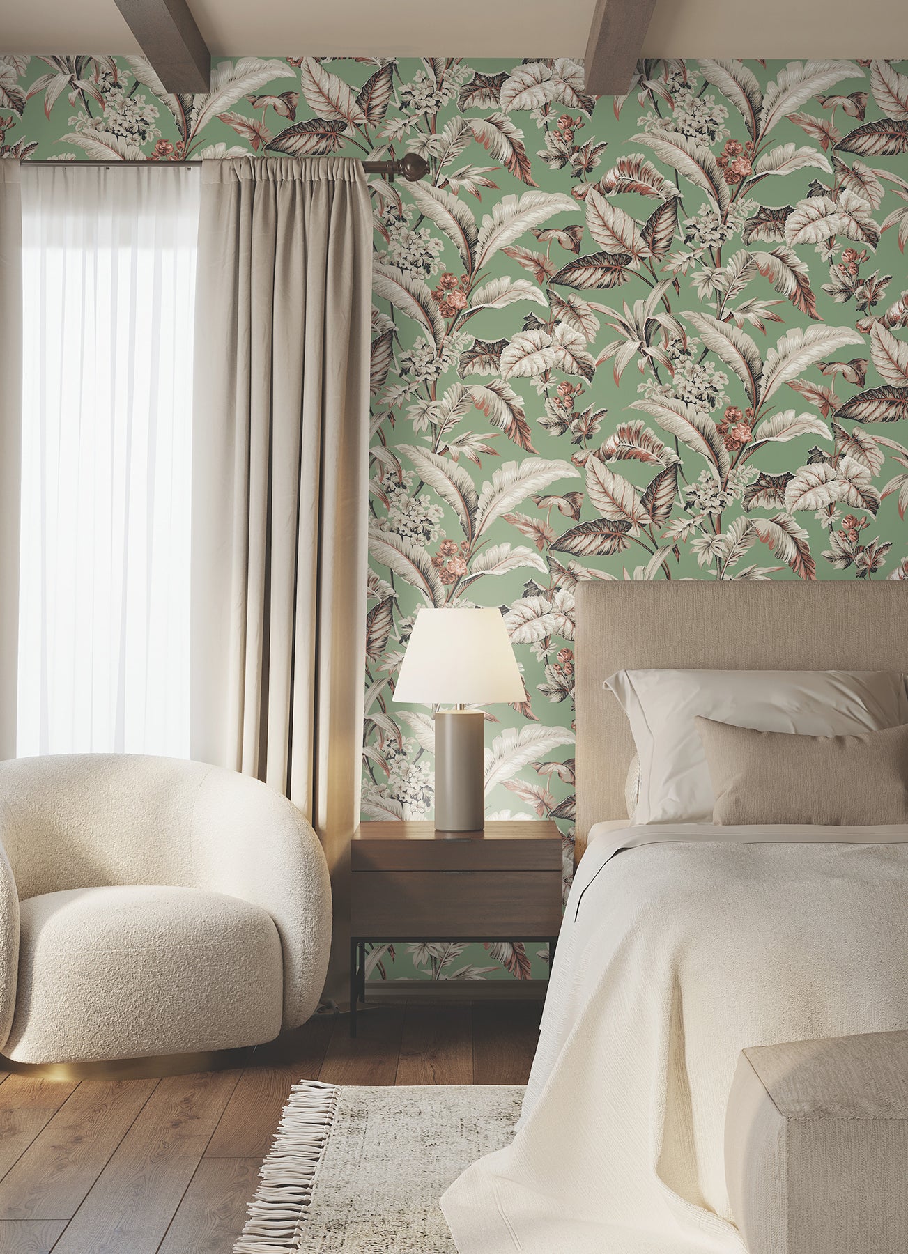 York Wallcoverings GT4505 Mystic Isle Green Wallpaper