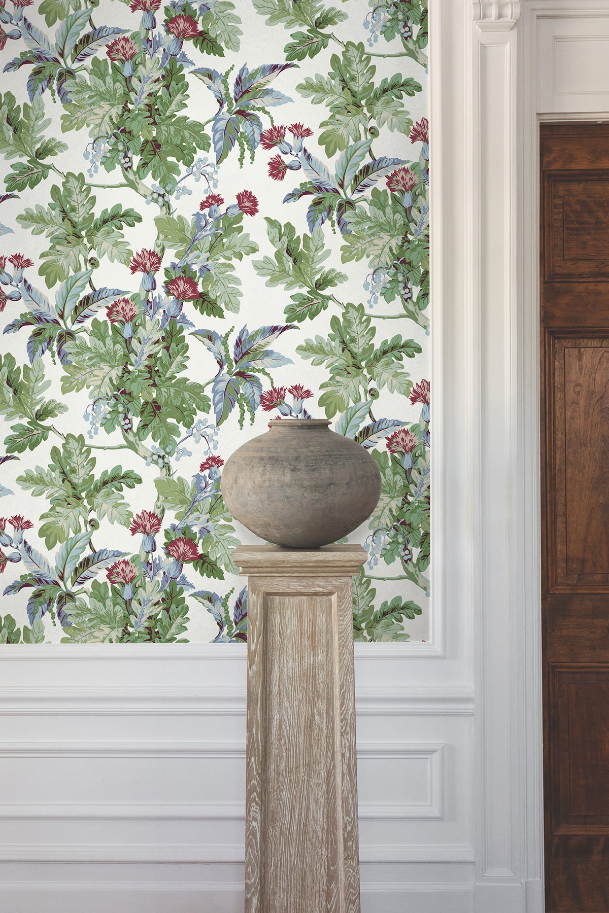 York Wallcoverings GT4524 Briarwood White Wallpaper