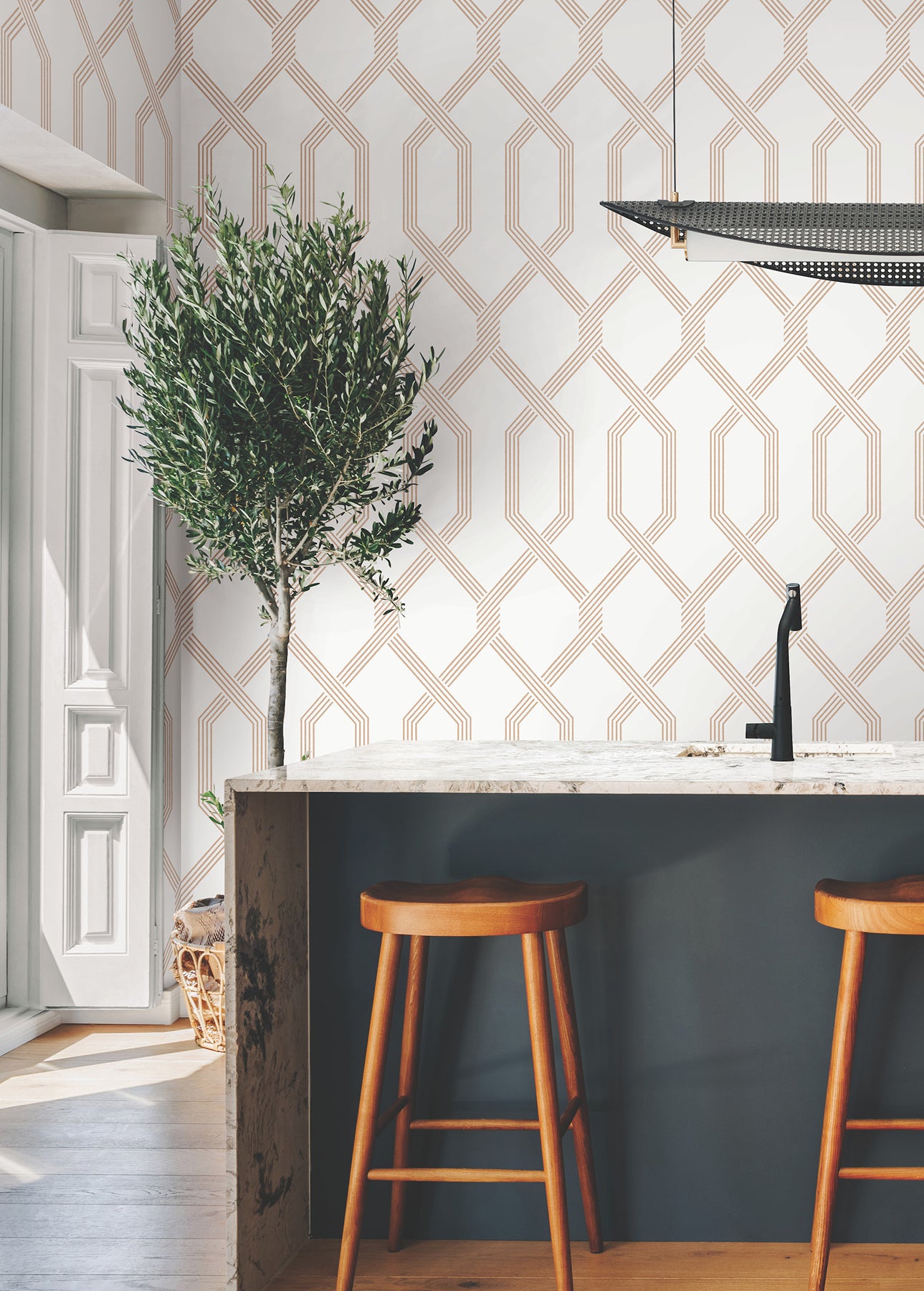 York Wallcoverings GT4554 Palisade Coral Wallpaper