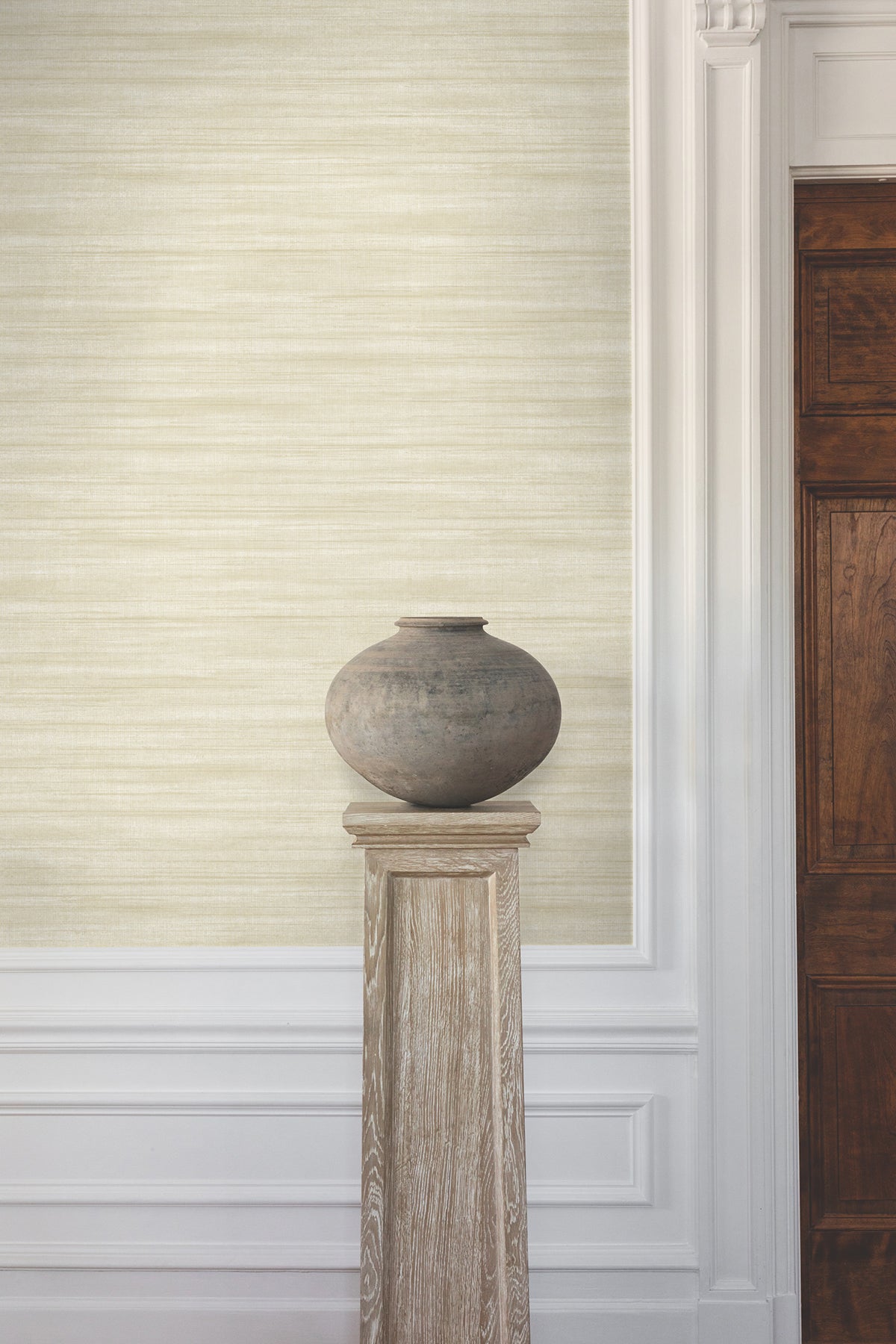 York Wallcoverings GT4562 Brushed Linen Ivory Wallpaper