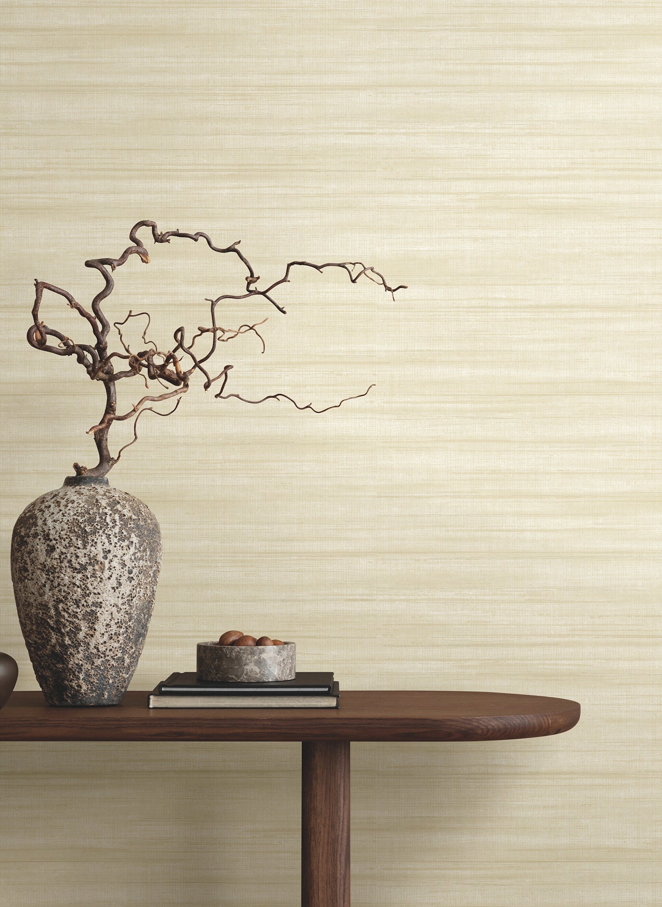 York Wallcoverings GT4562 Brushed Linen Ivory Wallpaper