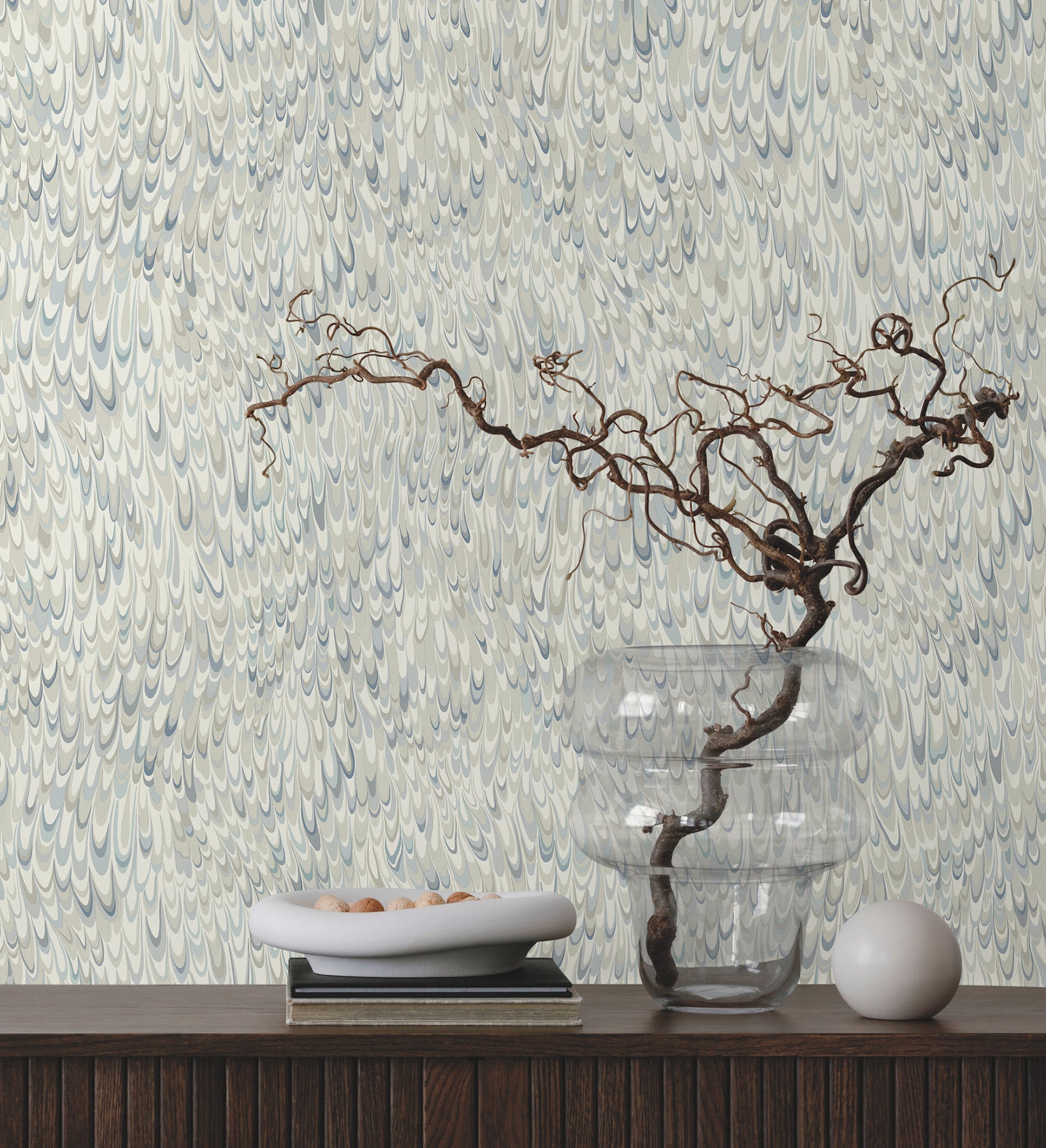 York Wallcoverings GT4584 Aslan Blue Wallpaper