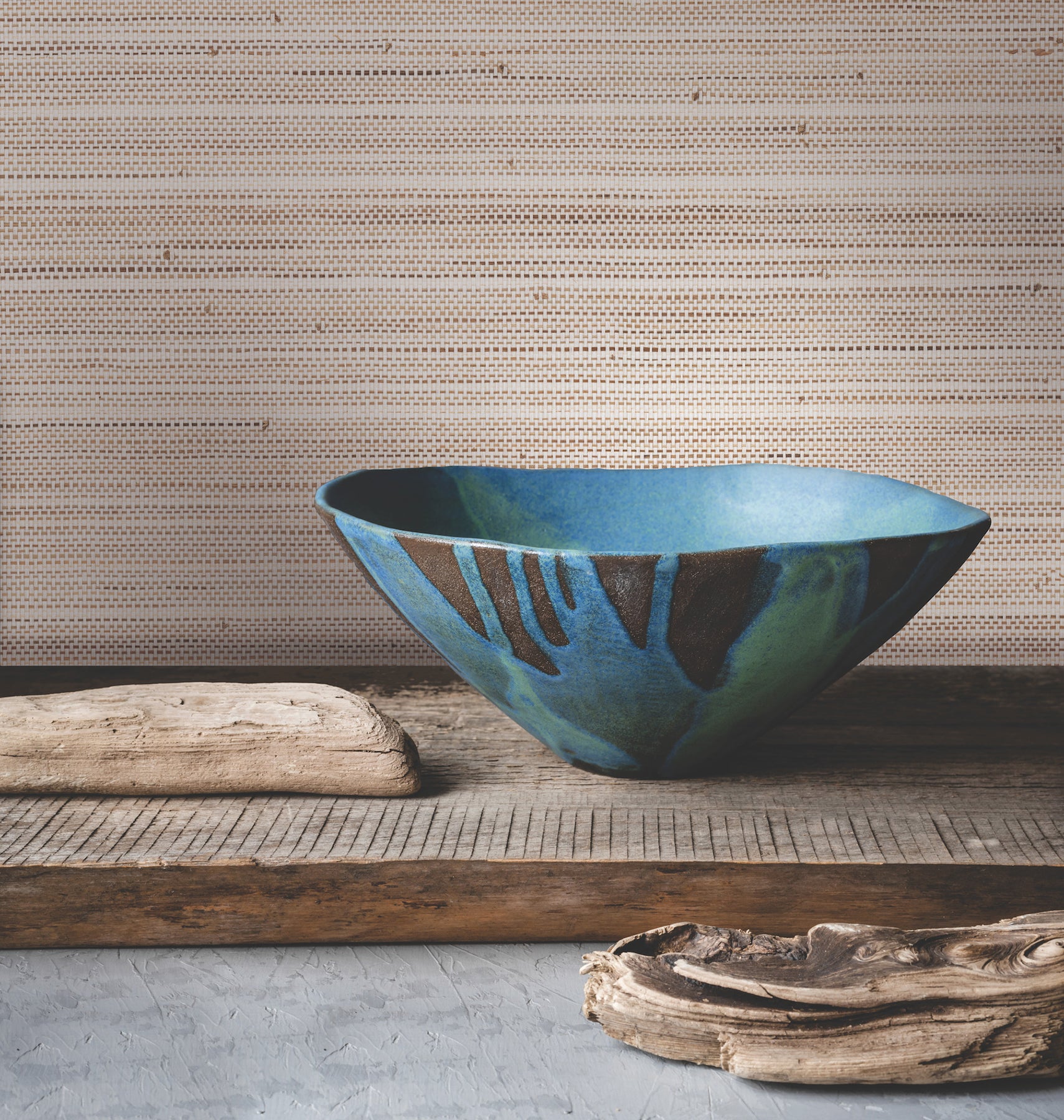 York Wallcoverings GV0201 Marled Abaca White Wallpaper