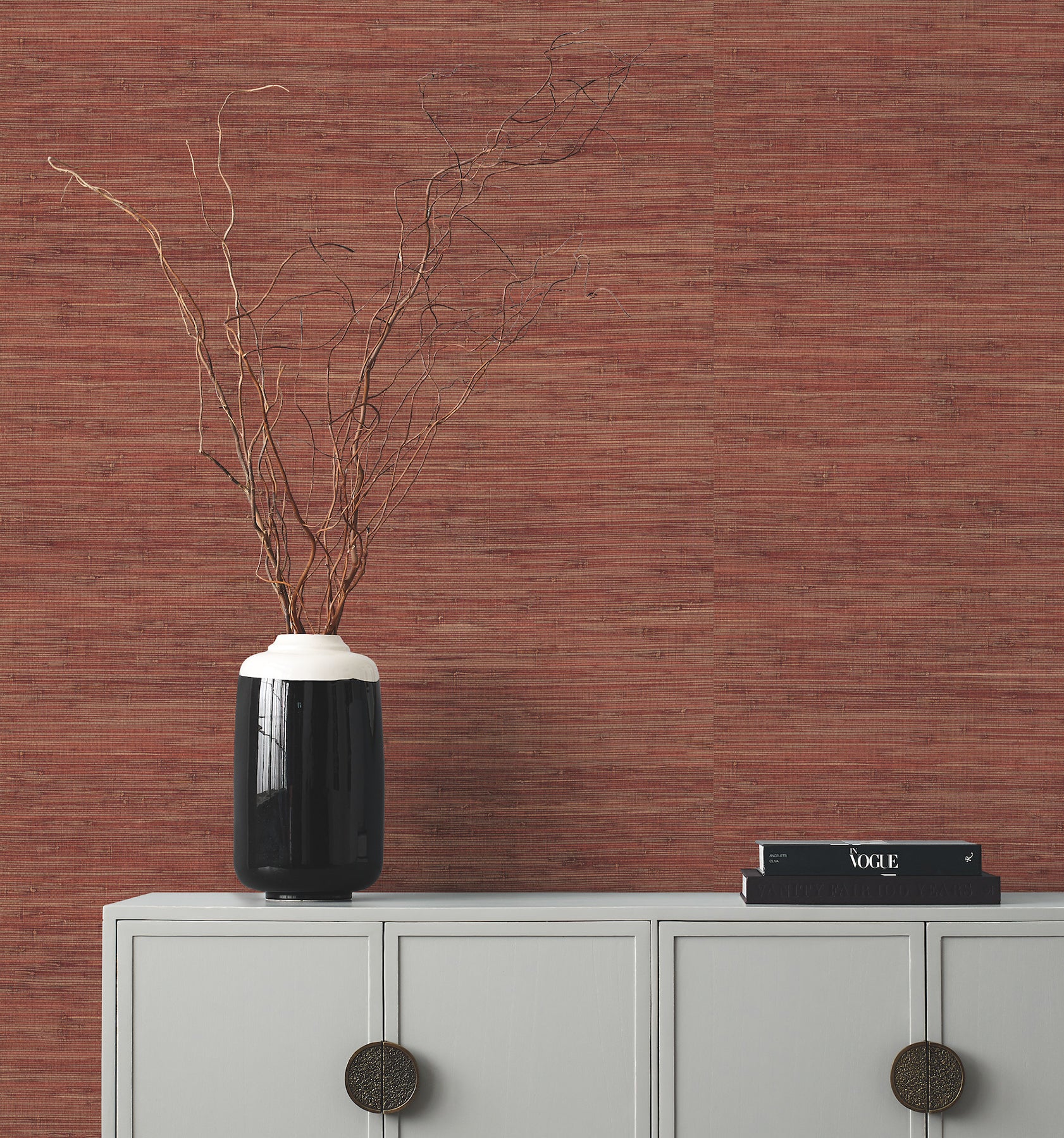 York Wallcoverings GV0233 Knotted Grass Brick Wallpaper