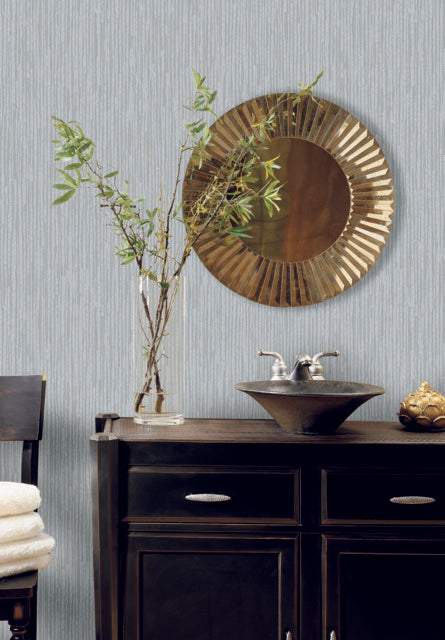 York Wallcoverins HO2137 Feather Fletch Blue Wallpaper