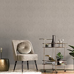 Galerie Wallcoverings LB25171 Damask Sauvage Beige Wallpaper