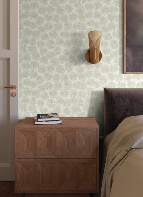 York Wallcoverings LM5352 Elora Leaf Green Wallpaper