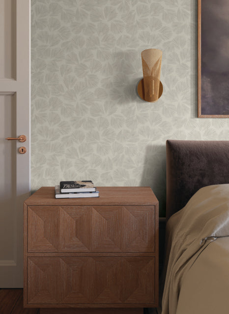 York Wallcoverings LM5354 Elora Leaf Brown Wallpaper