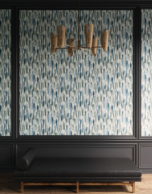 York Wallcoverings LM5401 Pluie Blue Wallpaper