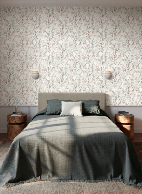 York Wallcoverings LM5414 Avril Chinoiserie Pink Wallpaper