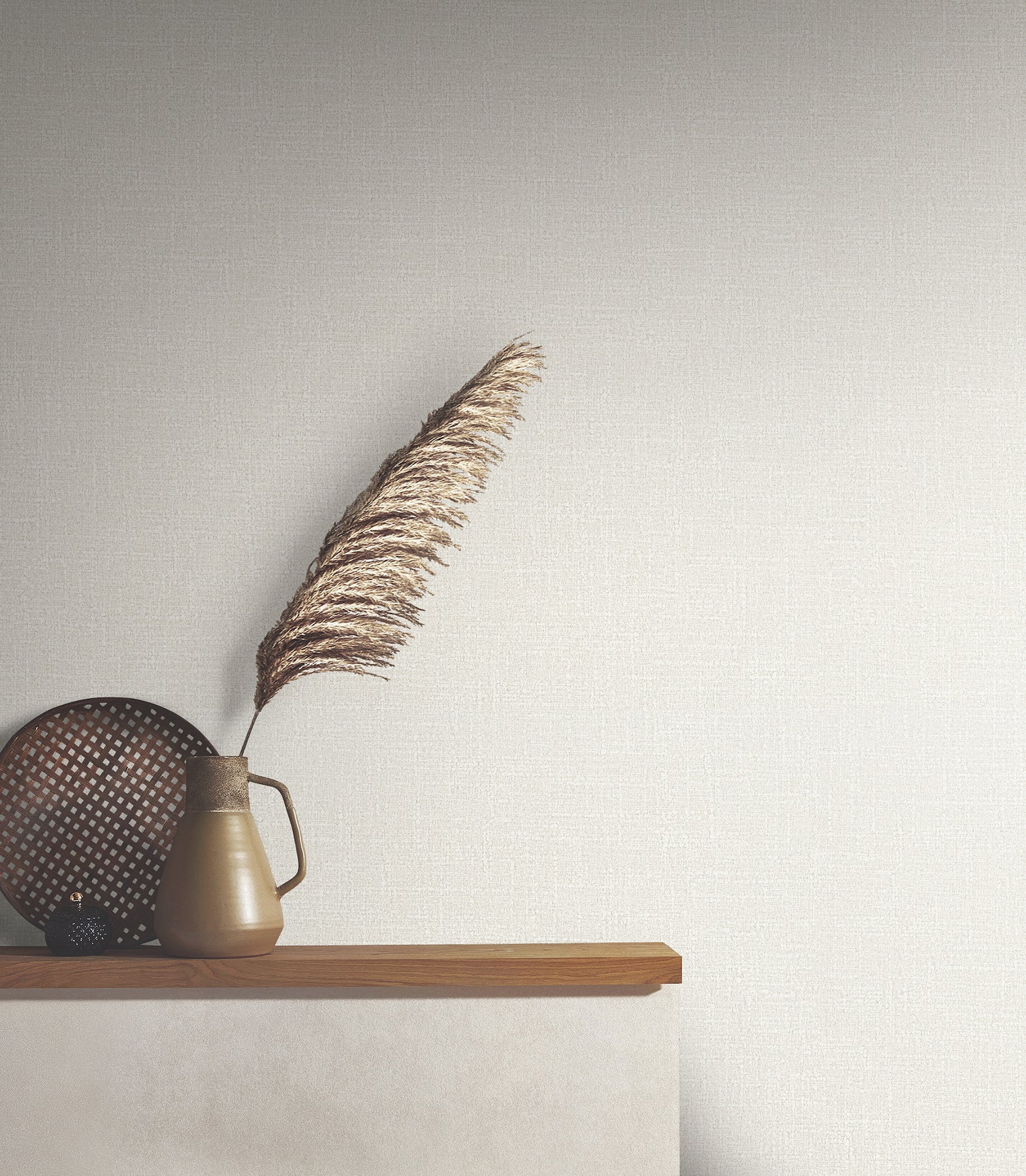 York Wallcoverings MA34913 Highland Tweed Dove Faux Fabric Wallpaper