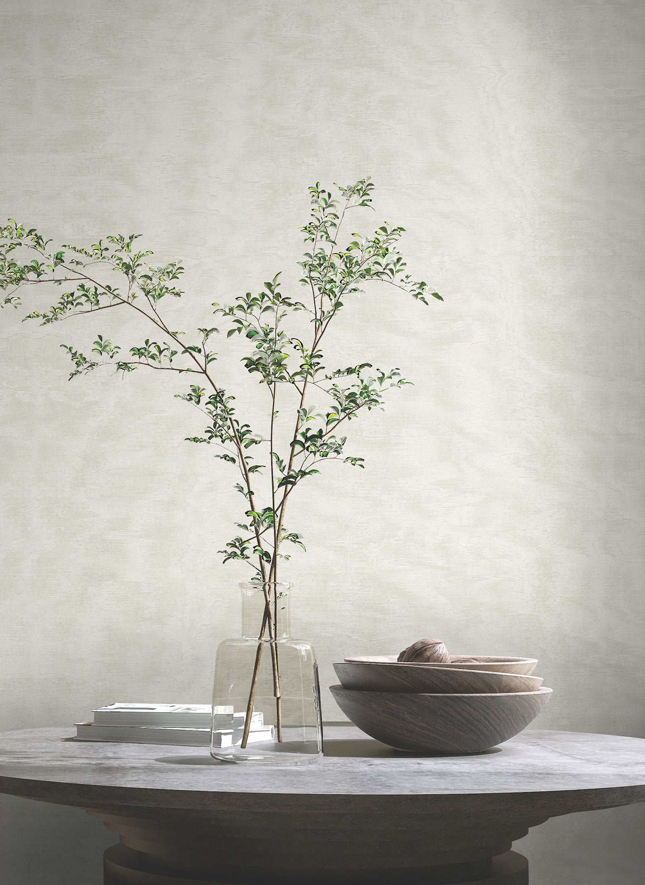 York Wallcoverings MA34921 Shimmering Moire White Textured Wallpaper
