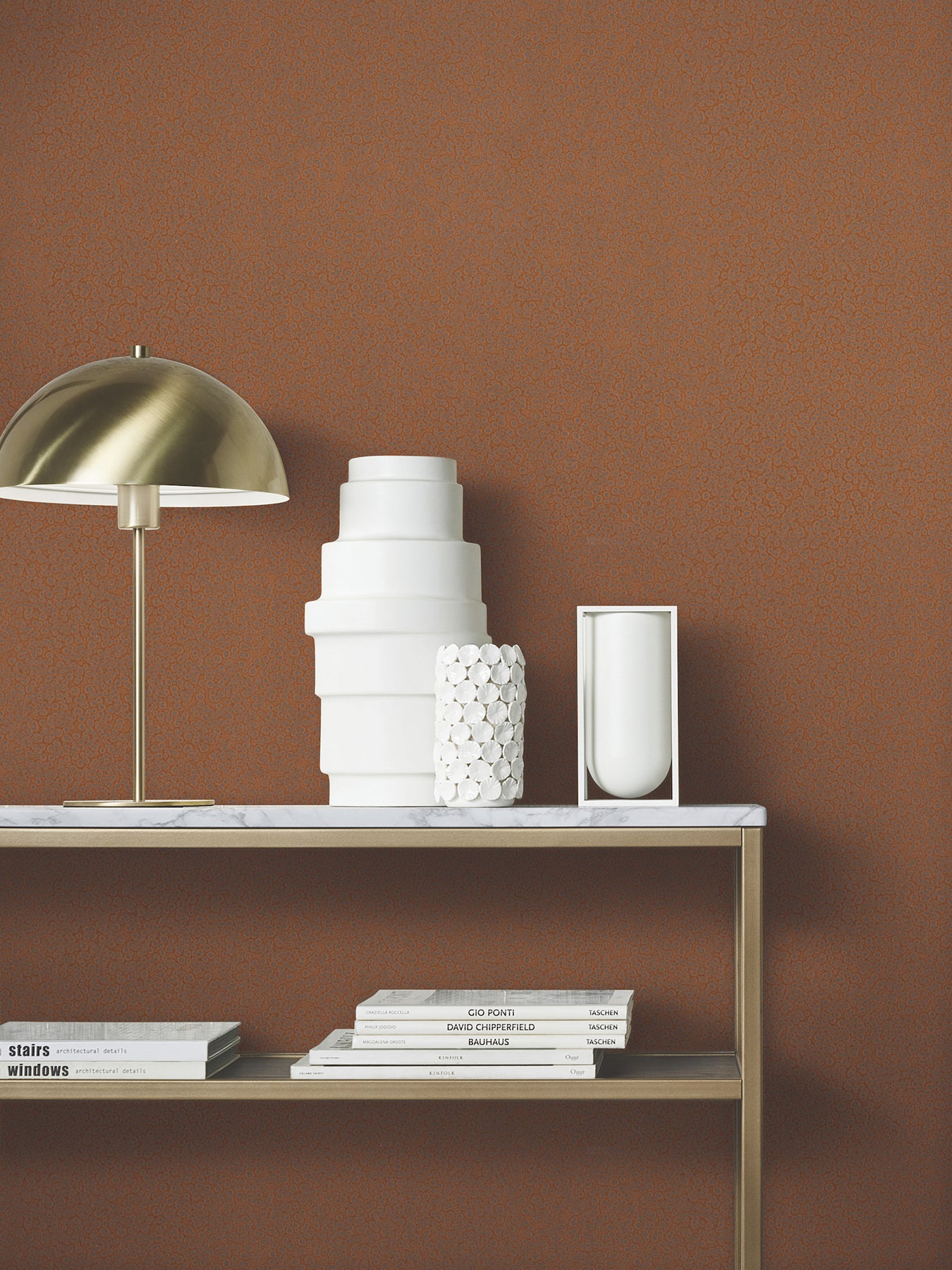 York Wallcoverings MA34958 Hudson Copper Hammered Metal Wallpaper