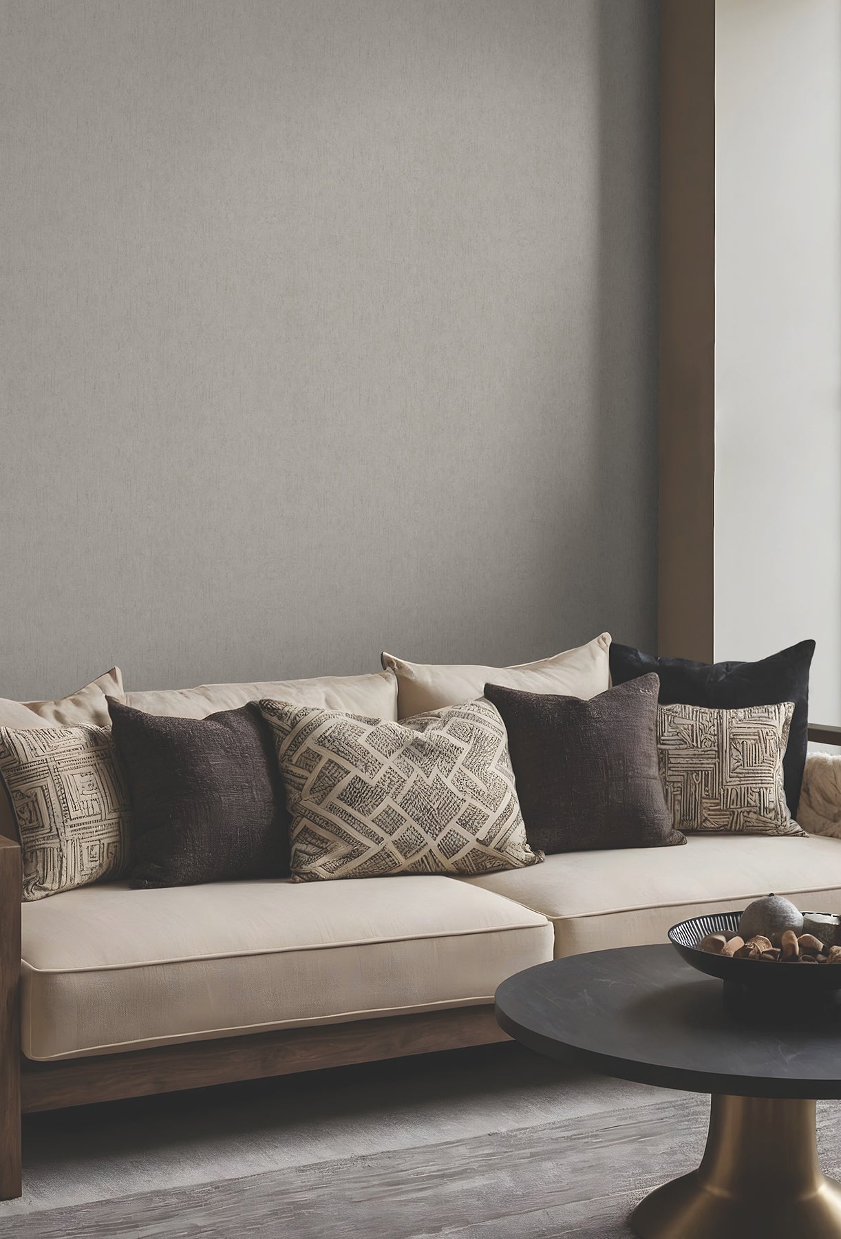 York Wallcoverings MA35525 Dustan Taupe Distressed Wallpaper