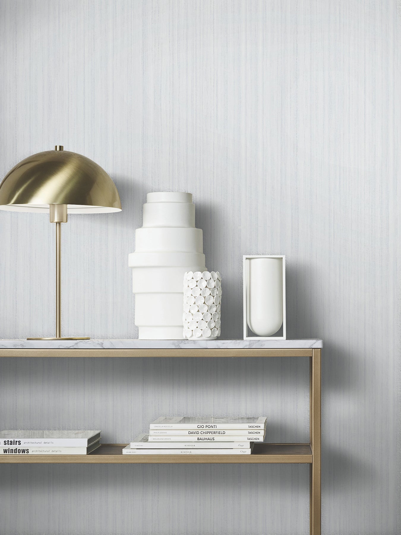 York Wallcoverings MA35832 Indra Light Grey Striated Wallpaper Add to wishlist