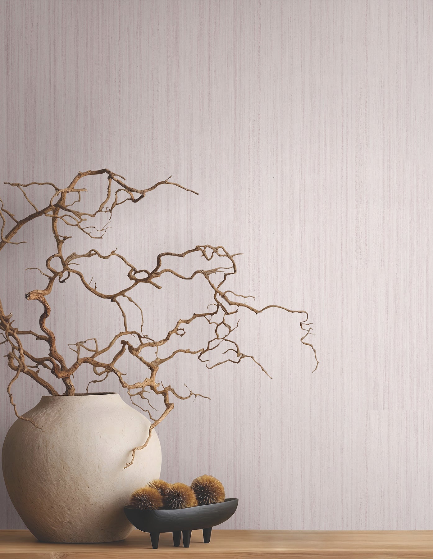 York Wallcoverings MA35833 Indra Mauve Striated Wallpaper