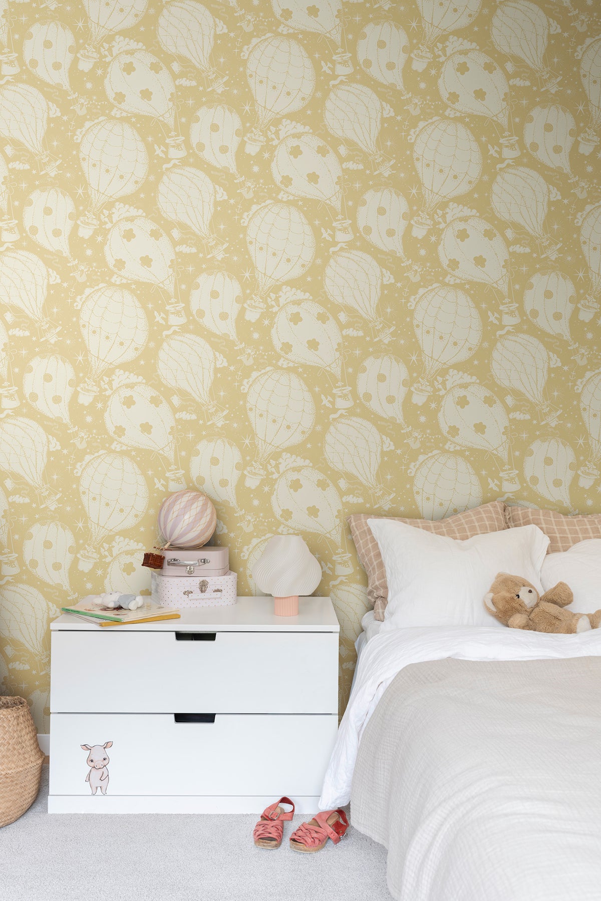 York Wallcoverings MB29002 Ballongerna Yellow Wallpaper