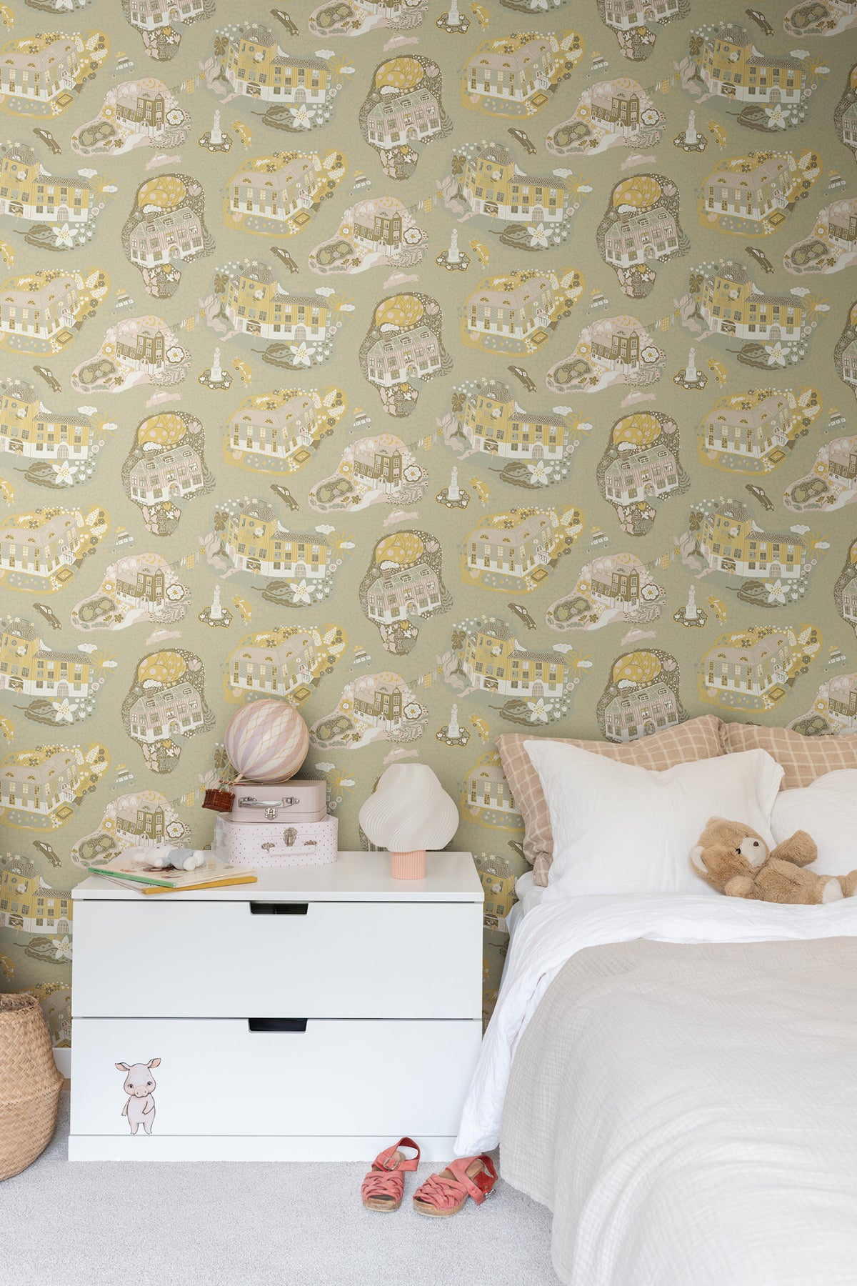 York Wallcoverings MB29008 Staden Mustard Wallpaper