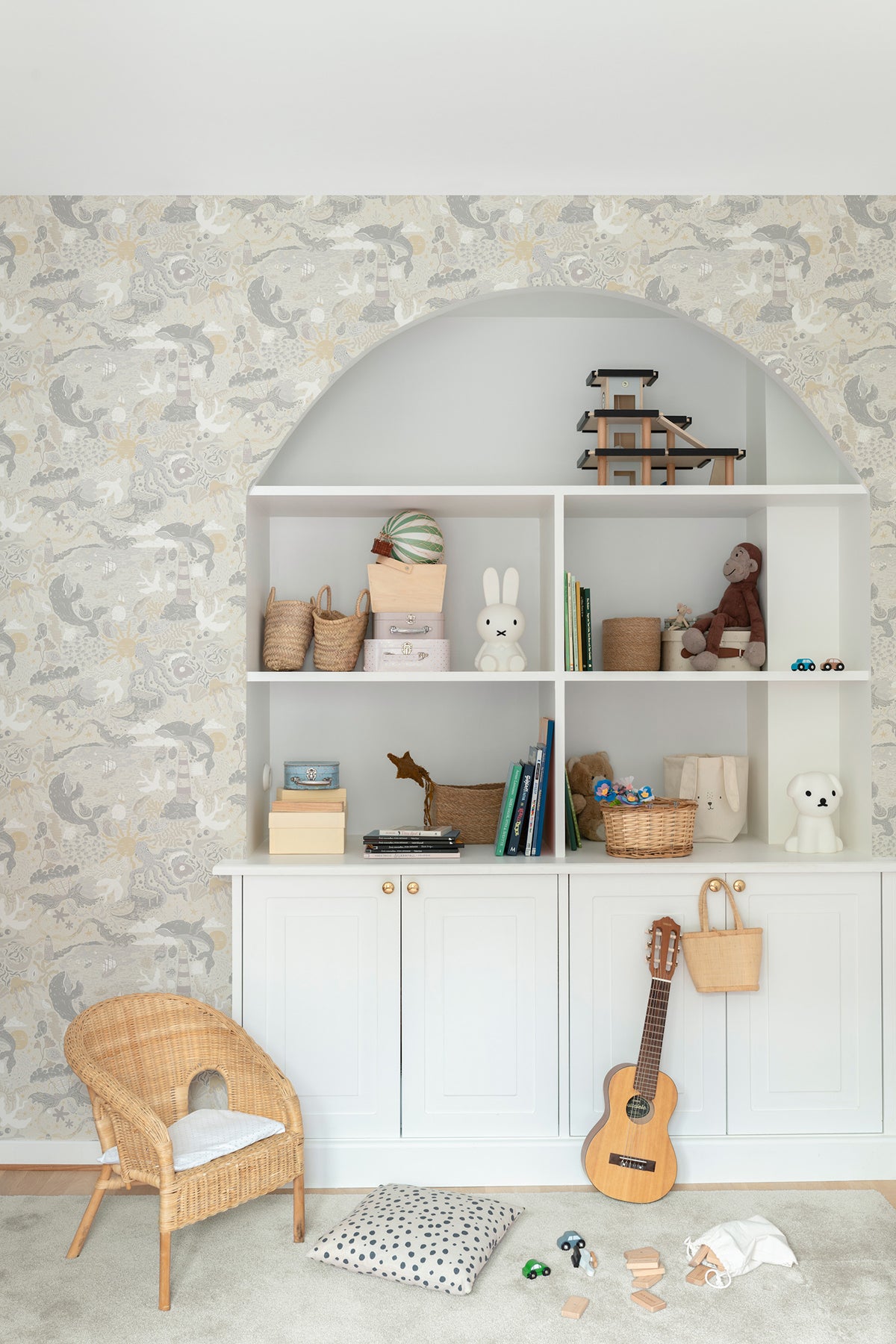 York Wallcoverings MB29016 Havet Grey Wallpaper