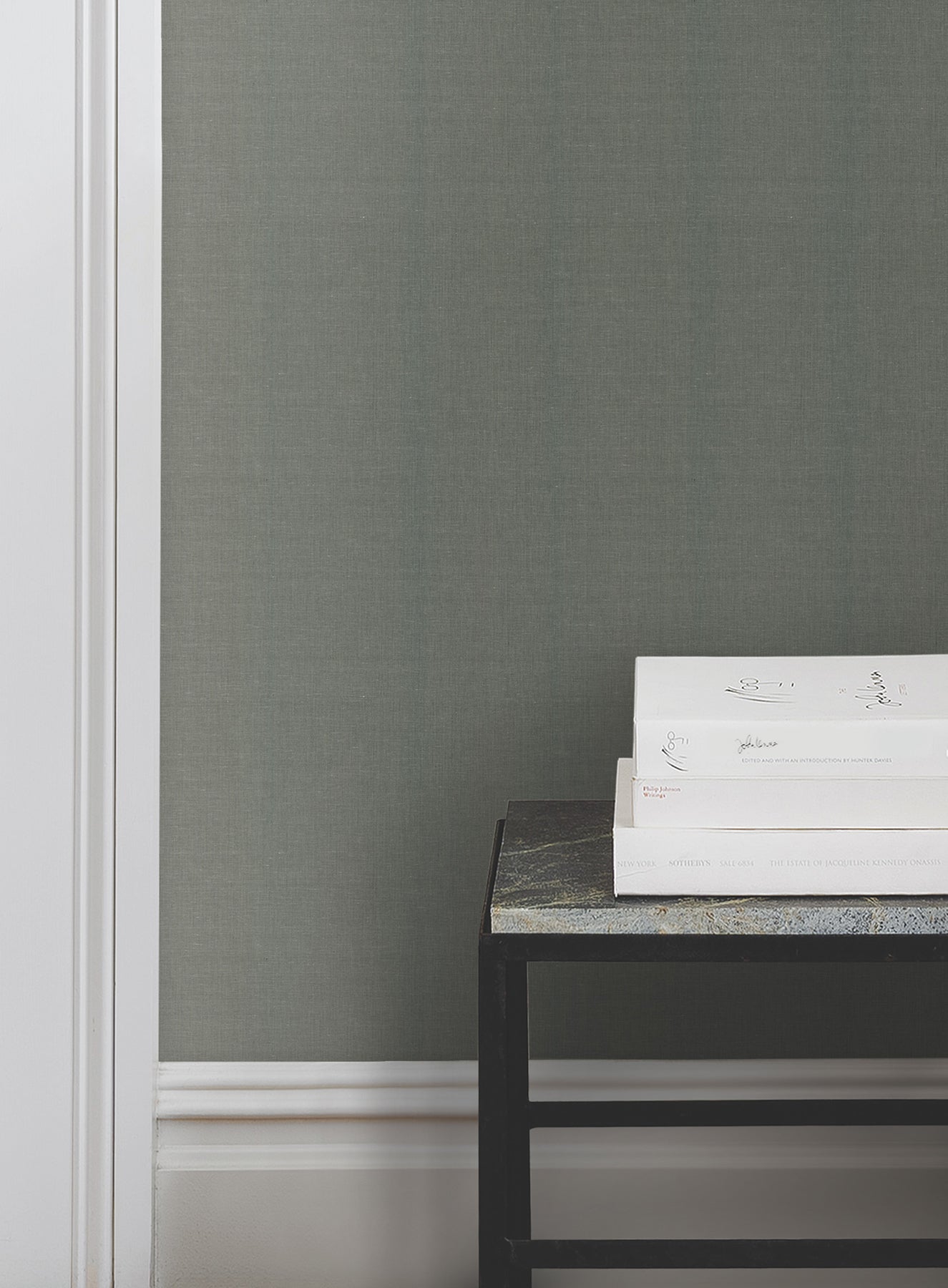 York Wallcoverings MF4702MH Crosshatch Emerald String Wallpaper