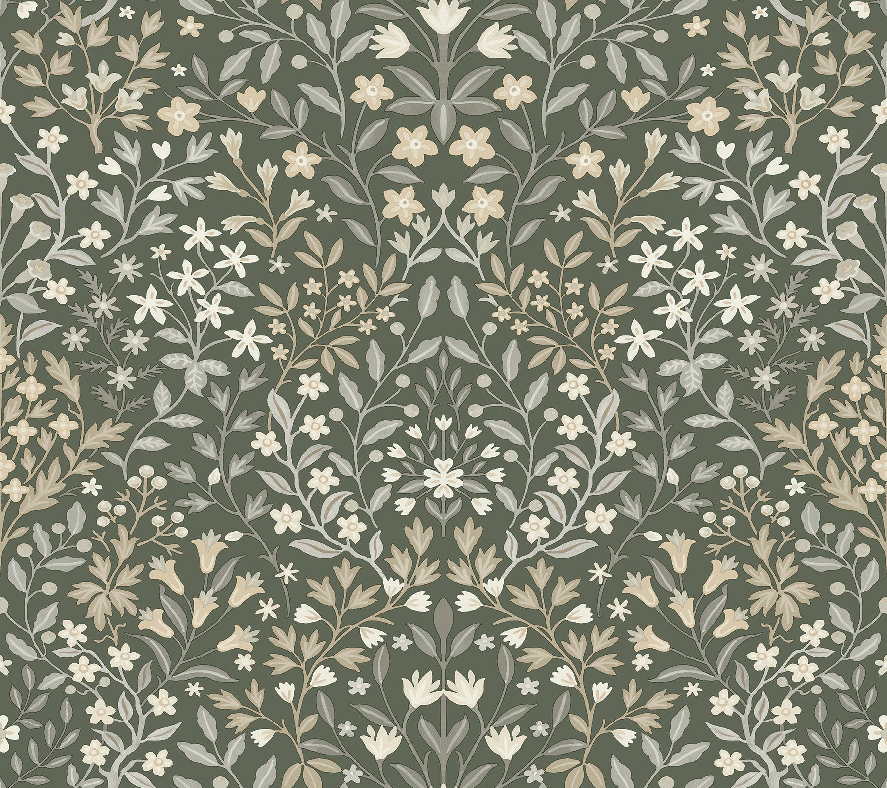 York Wallcoverings MF4722 Garden Terrace Olive Wallpaper