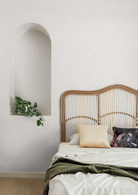 York Wallcoverings MN1873 Beachcomber  Neutral/White Wallpaper