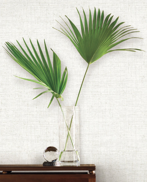 York Wallcoverings MN1930 Papyrus Weave White Wallpaper