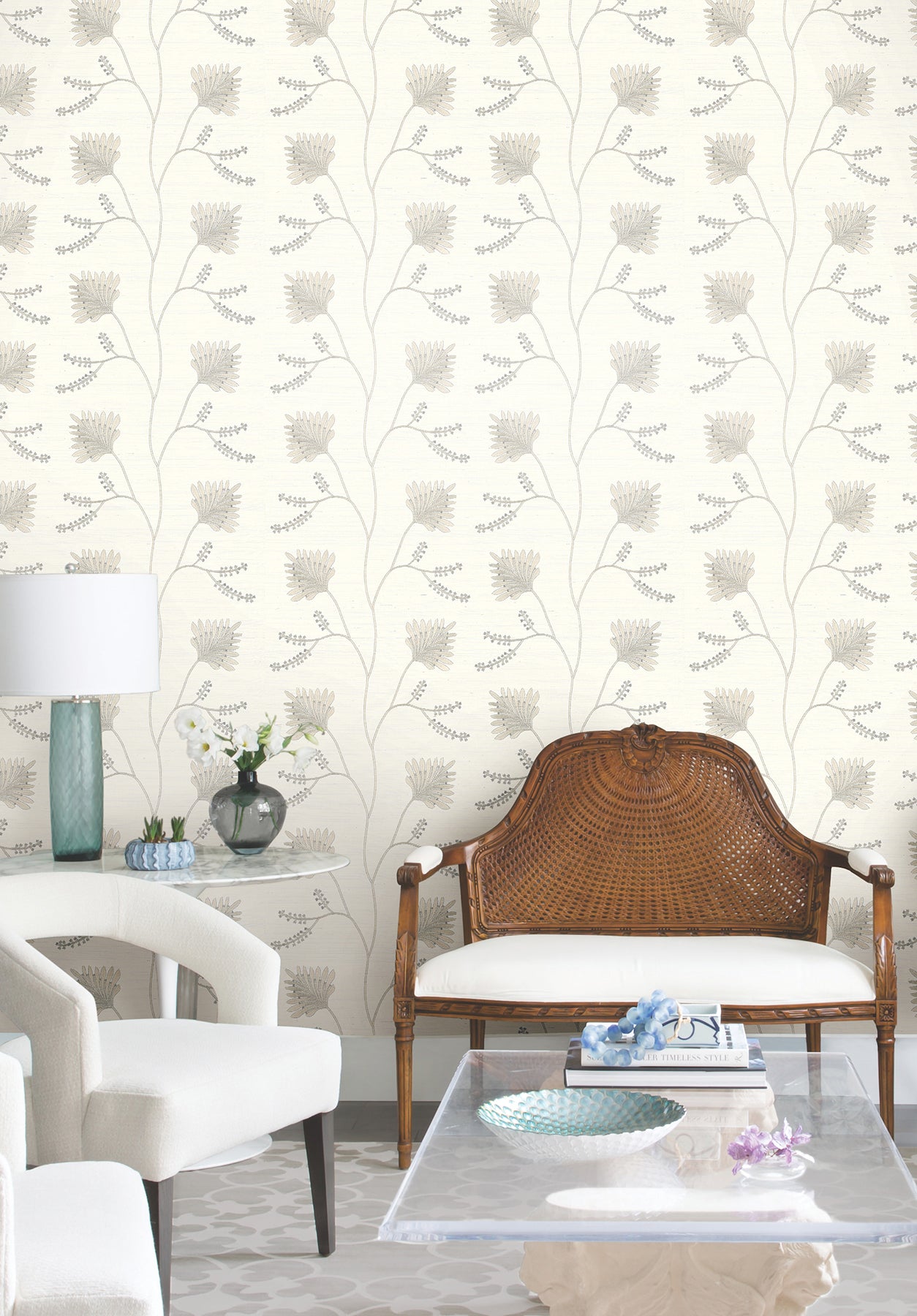 York Wallcoverings MX9606 Laelynn Pearl Wallpaper