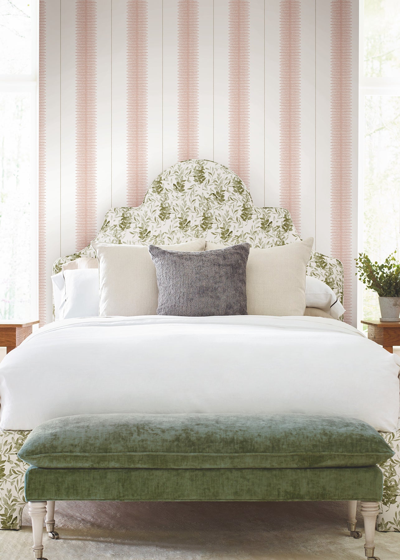 York Wallcoverings MX9613 Tandem Stripe Orange Wallpaper
