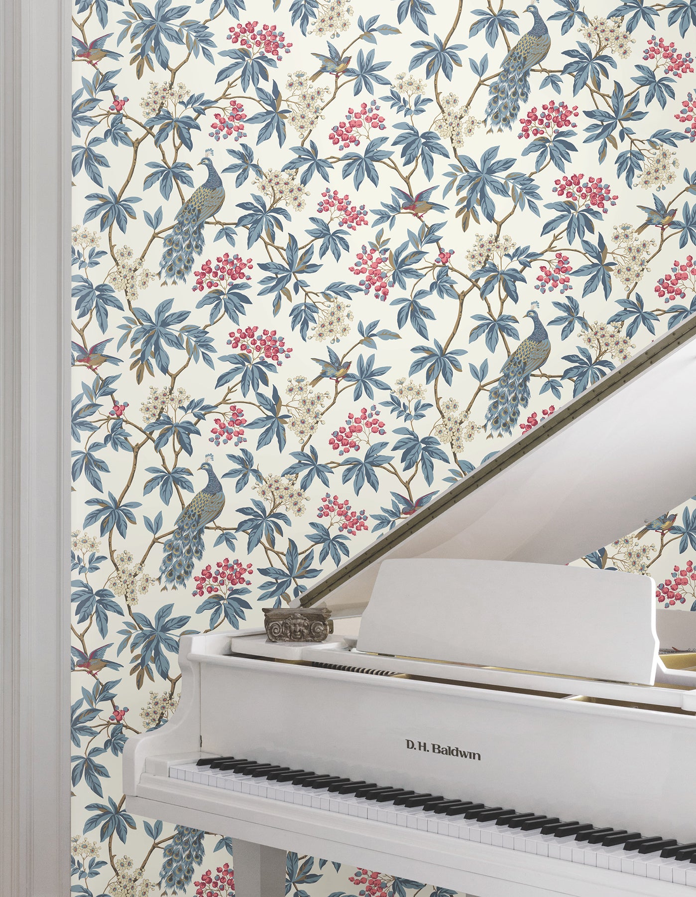 York Wallcoverings MX9666 Peacock Estate Wallpaper
